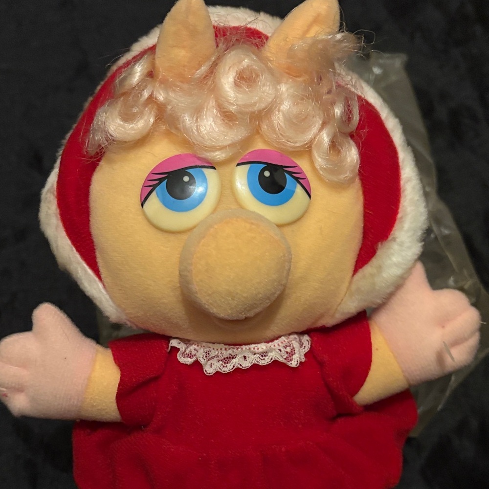 Vintage 1987 Henson Baby Miss Piggy Plush Doll